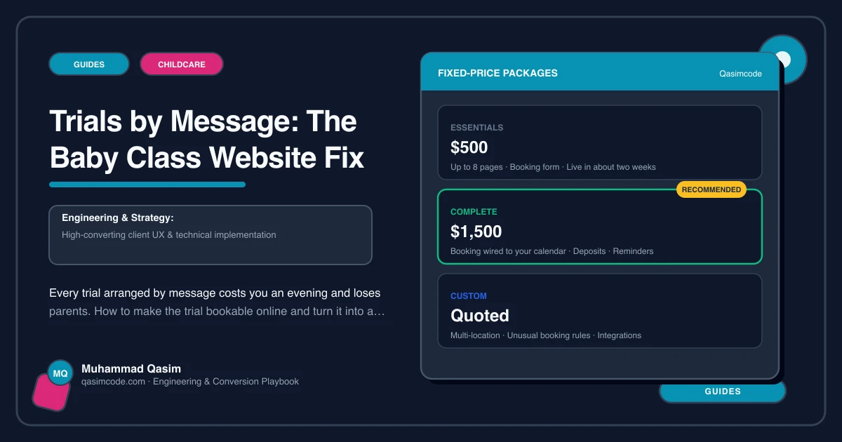 Trials by Message: The Baby Class Website Fix