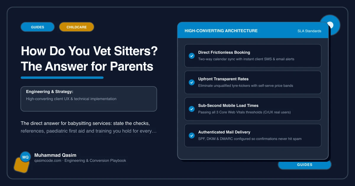 How Do You Vet Sitters? The Answer for Parents