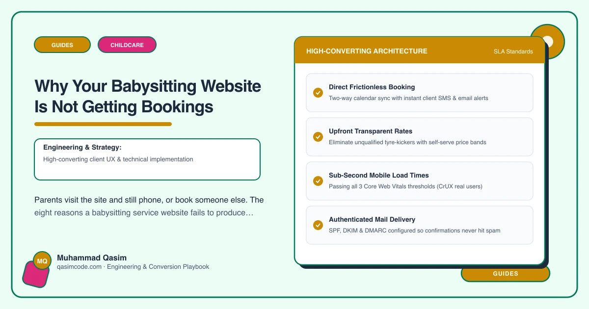 Why Your Babysitting Website Is Not Getting Bookings