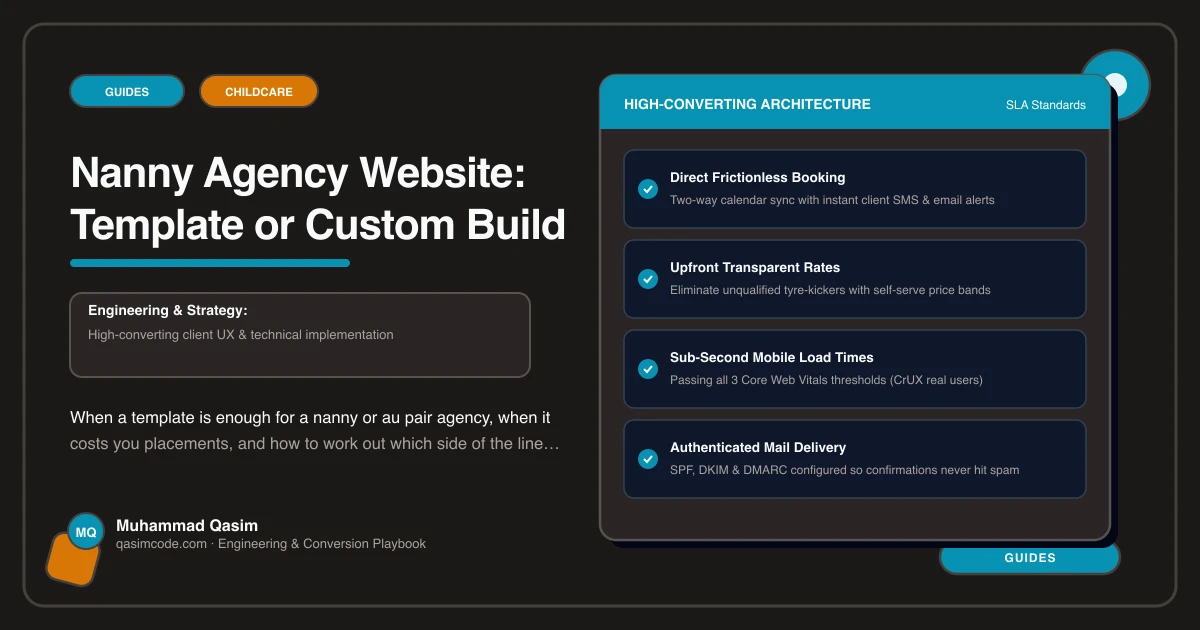 Nanny Agency Website: Template or Custom Build