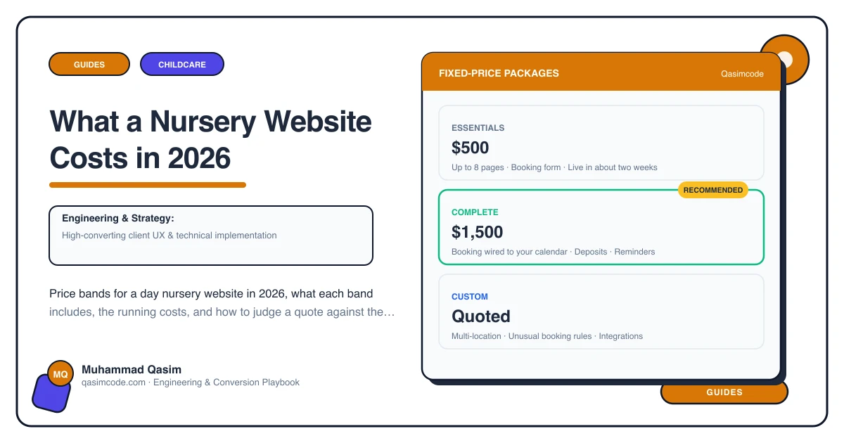 What a Nursery Website Costs in 2026