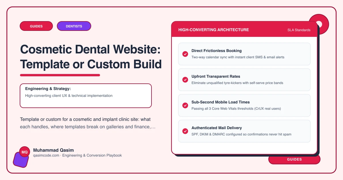 Cosmetic Dental Website: Template or Custom Build