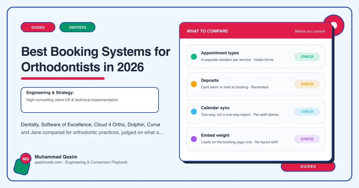 Best Booking Systems for Orthodontists in 2026