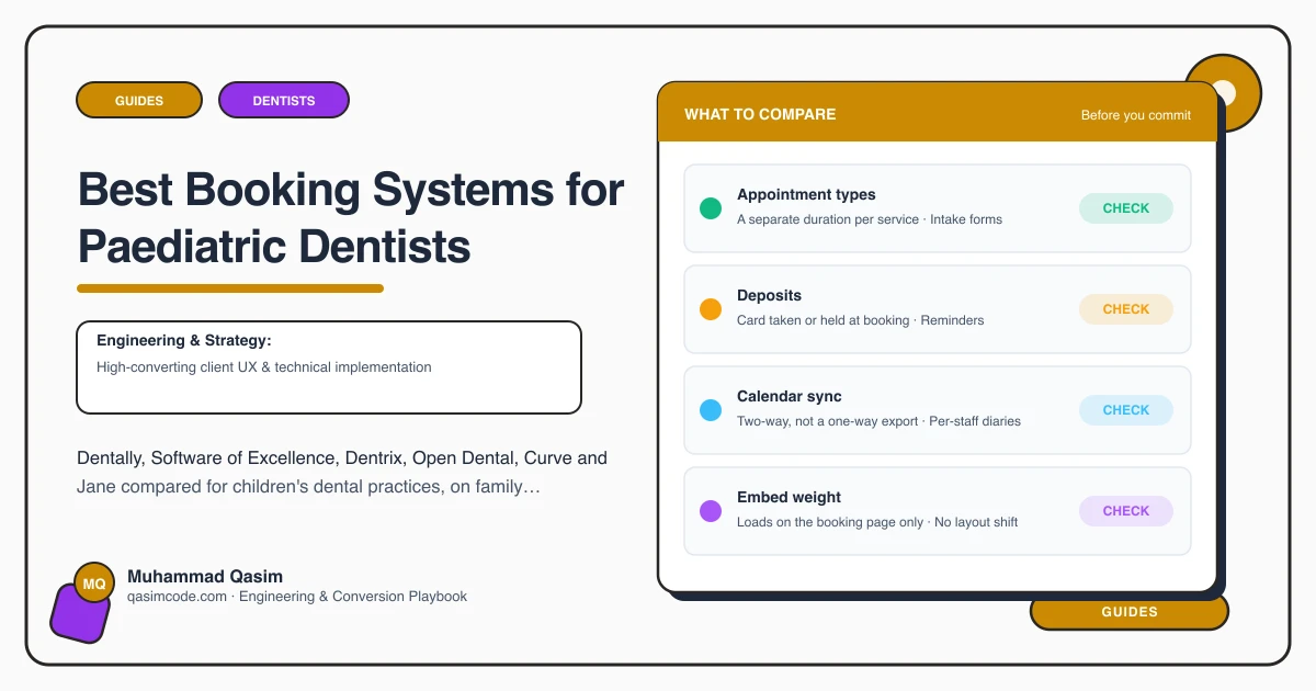 Best Booking Systems for Paediatric Dentists