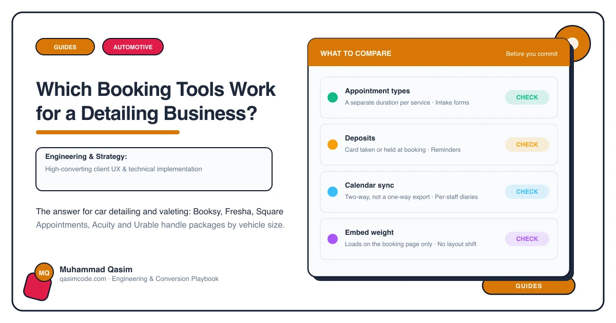 Which Booking Tools Work for a Detailing Business?
