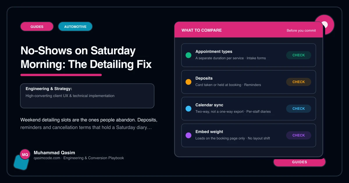 No-Shows on Saturday Morning: The Detailing Fix