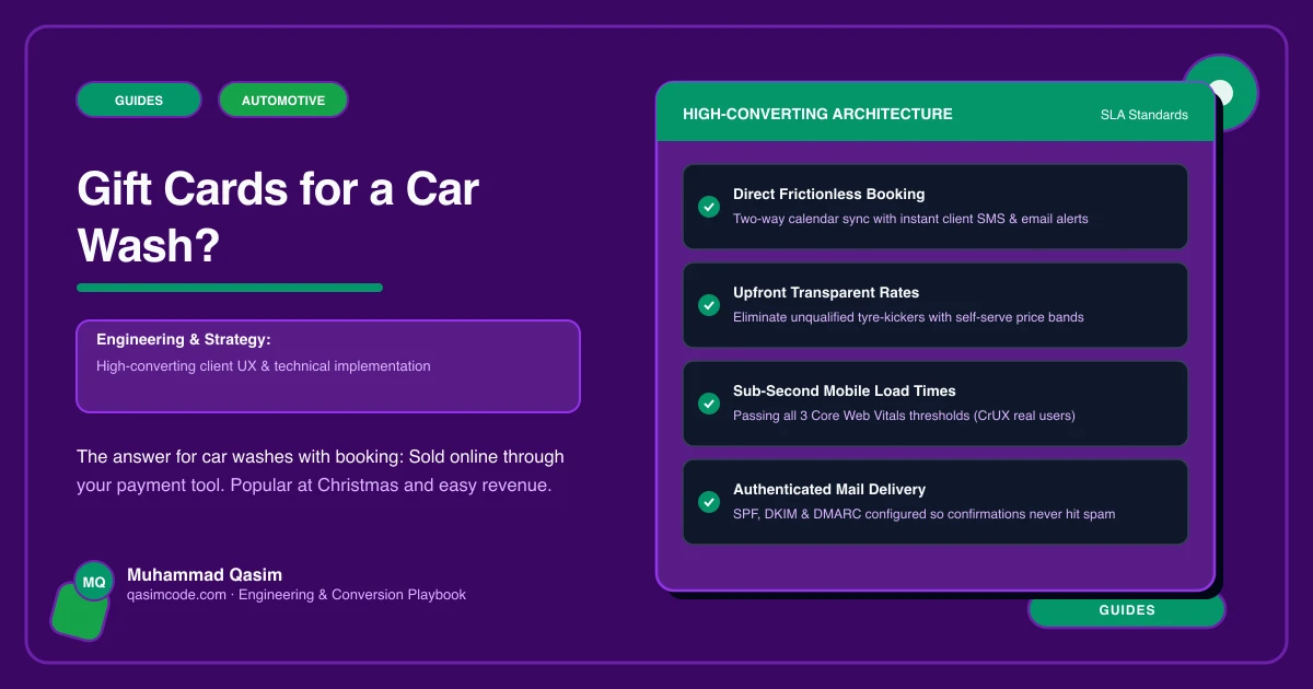 Gift Cards for a Car Wash?