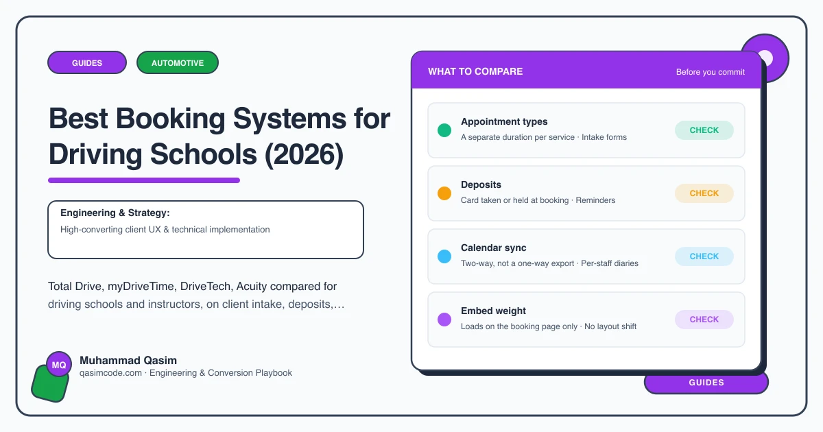 Best Booking Systems for Driving Schools (2026)