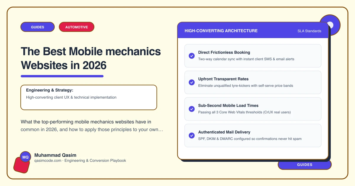 The Best Mobile mechanics Websites in 2026
