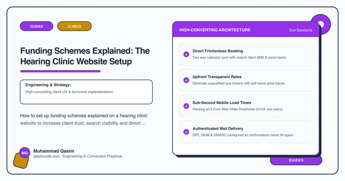 Funding Schemes Explained: The Hearing Clinic Website Setup