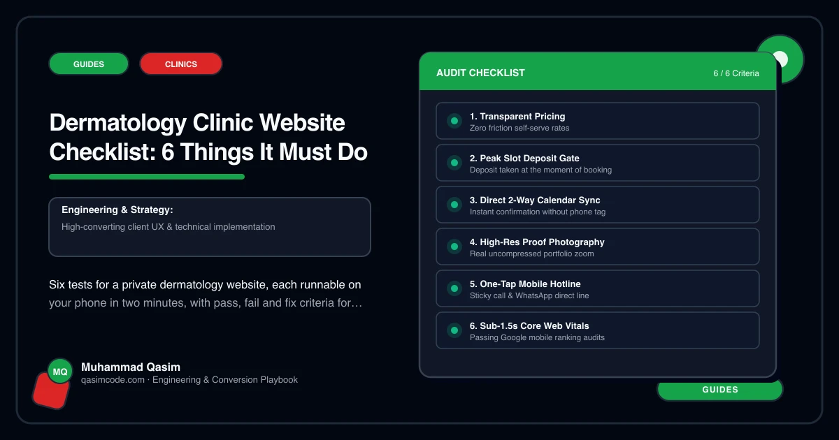 Dermatology Clinic Website Checklist: 6 Things It Must Do
