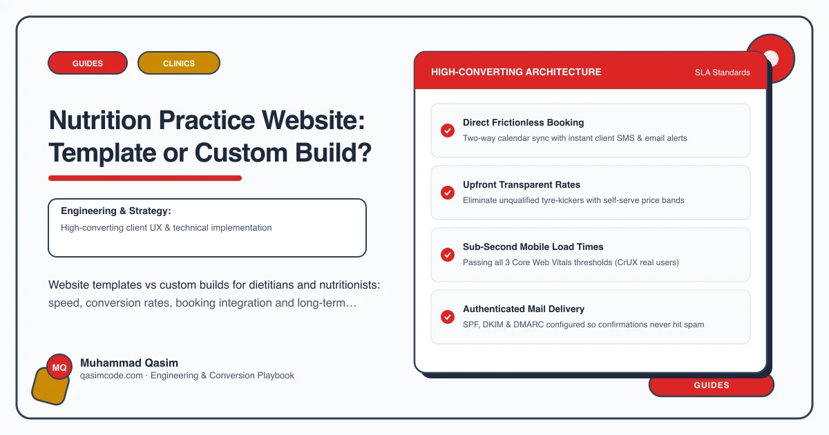 Nutrition Practice Website: Template or Custom Build?