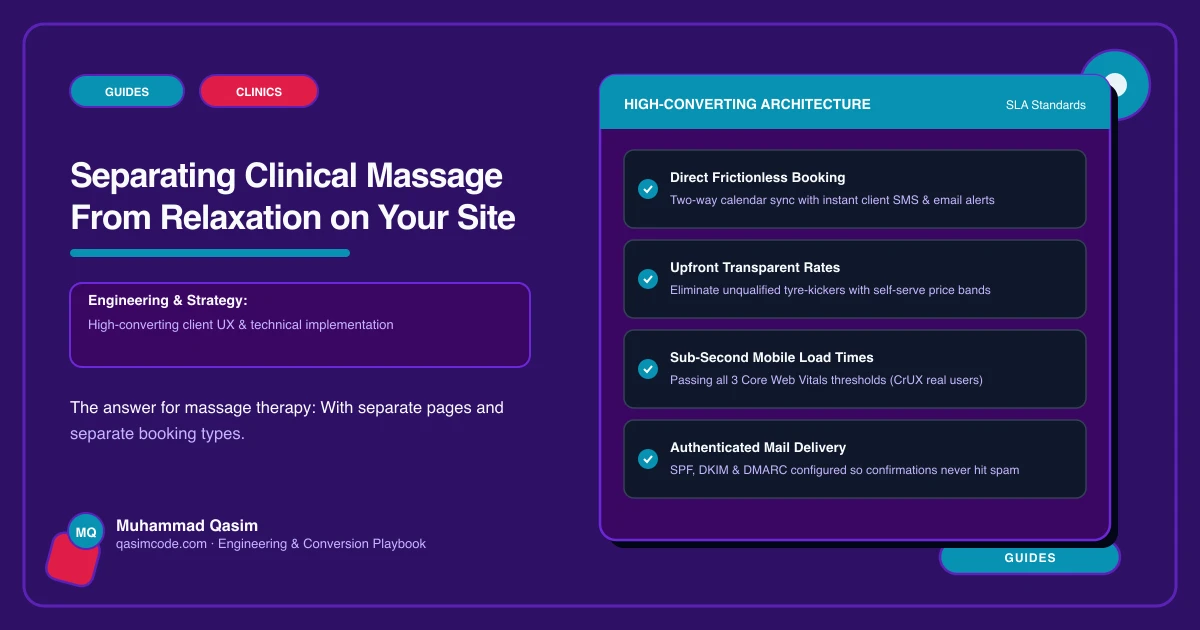 Separating Clinical Massage From Relaxation on Your Site