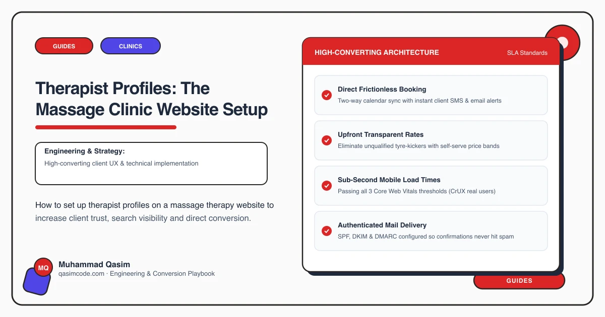 Therapist Profiles: The Massage Clinic Website Setup