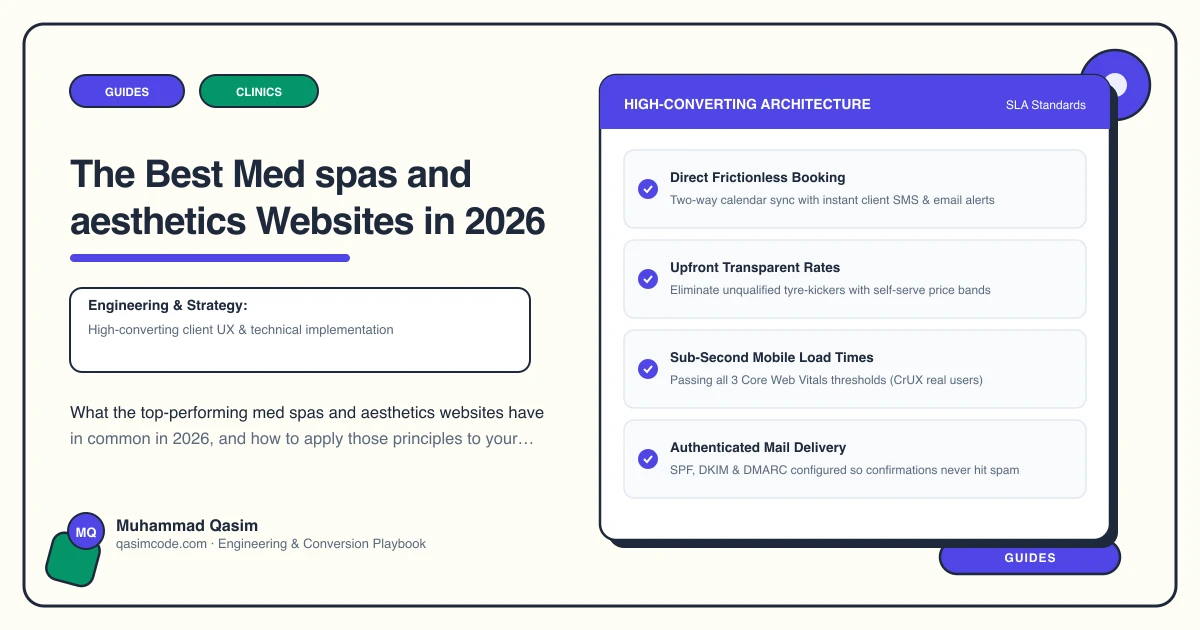 The Best Med spas and aesthetics Websites in 2026