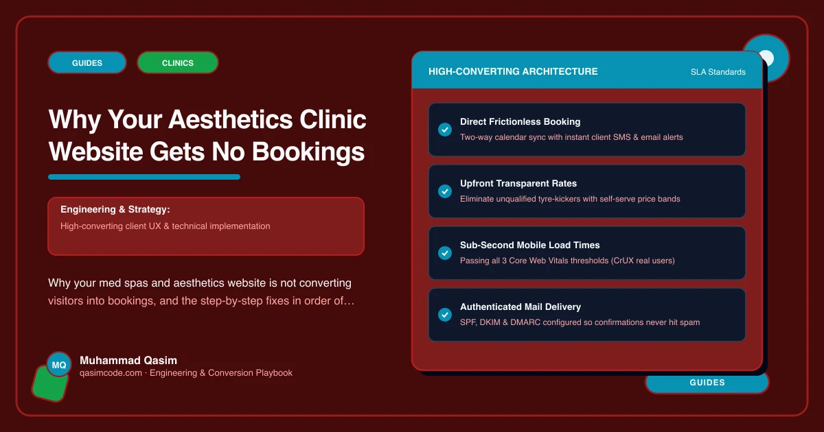 Why Your Aesthetics Clinic Website Gets No Bookings