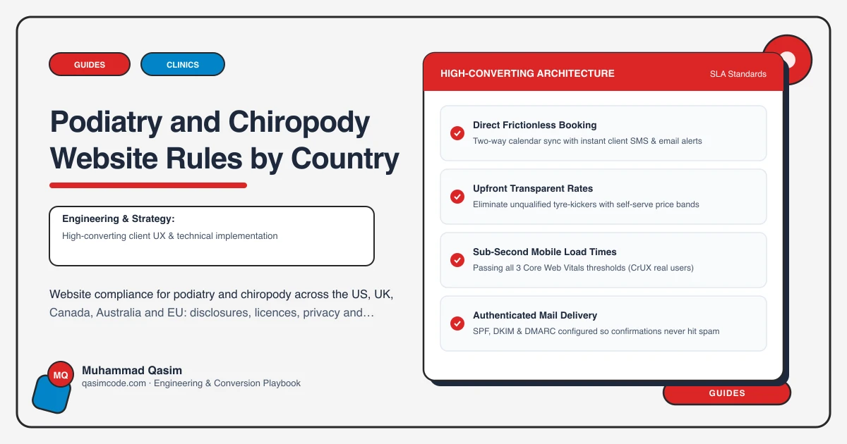 Podiatry and Chiropody Website Rules by Country