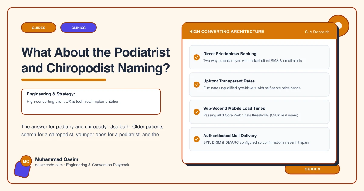 What About the Podiatrist and Chiropodist Naming?