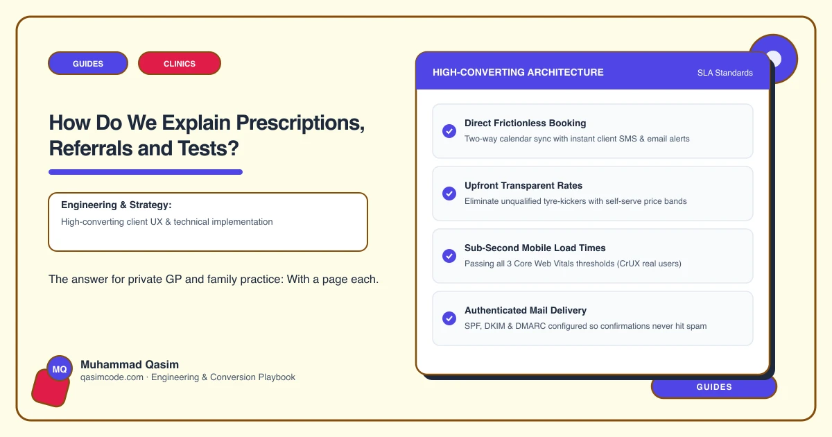 How Do We Explain Prescriptions, Referrals and Tests?