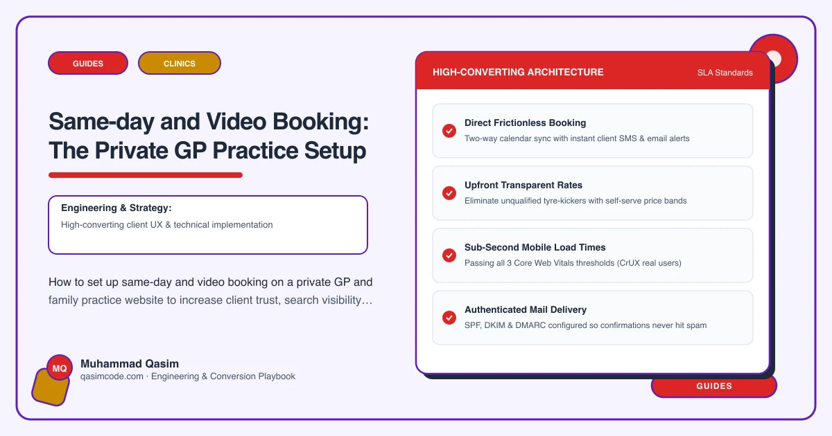Same-day and Video Booking: The Private GP Practice Setup