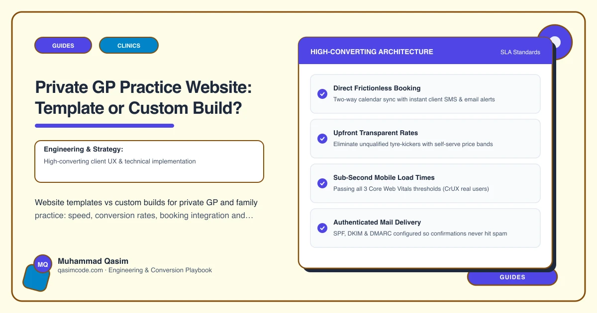Private GP Practice Website: Template or Custom Build?
