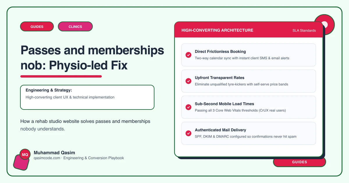 Passes and memberships nob: Physio-led Fix
