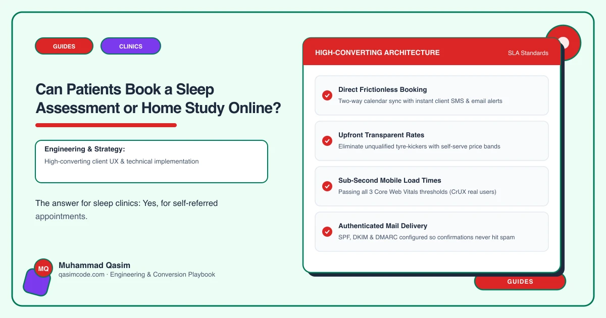 Can Patients Book a Sleep Assessment or Home Study Online?