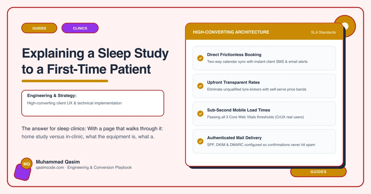 Explaining a Sleep Study to a First-Time Patient