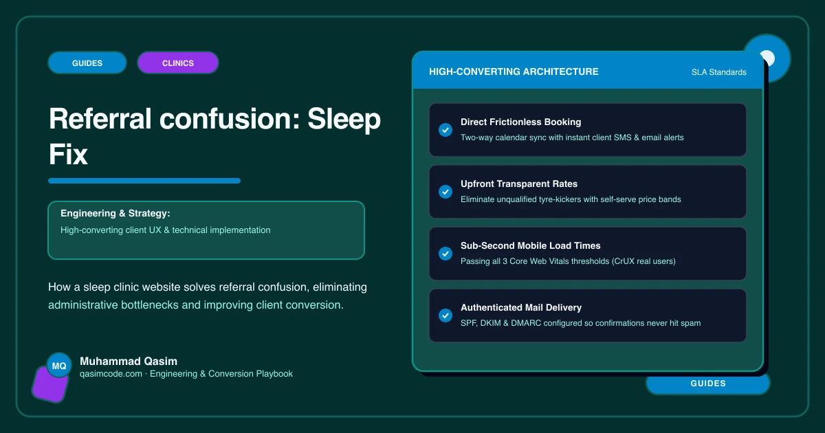 Referral confusion: Sleep Fix