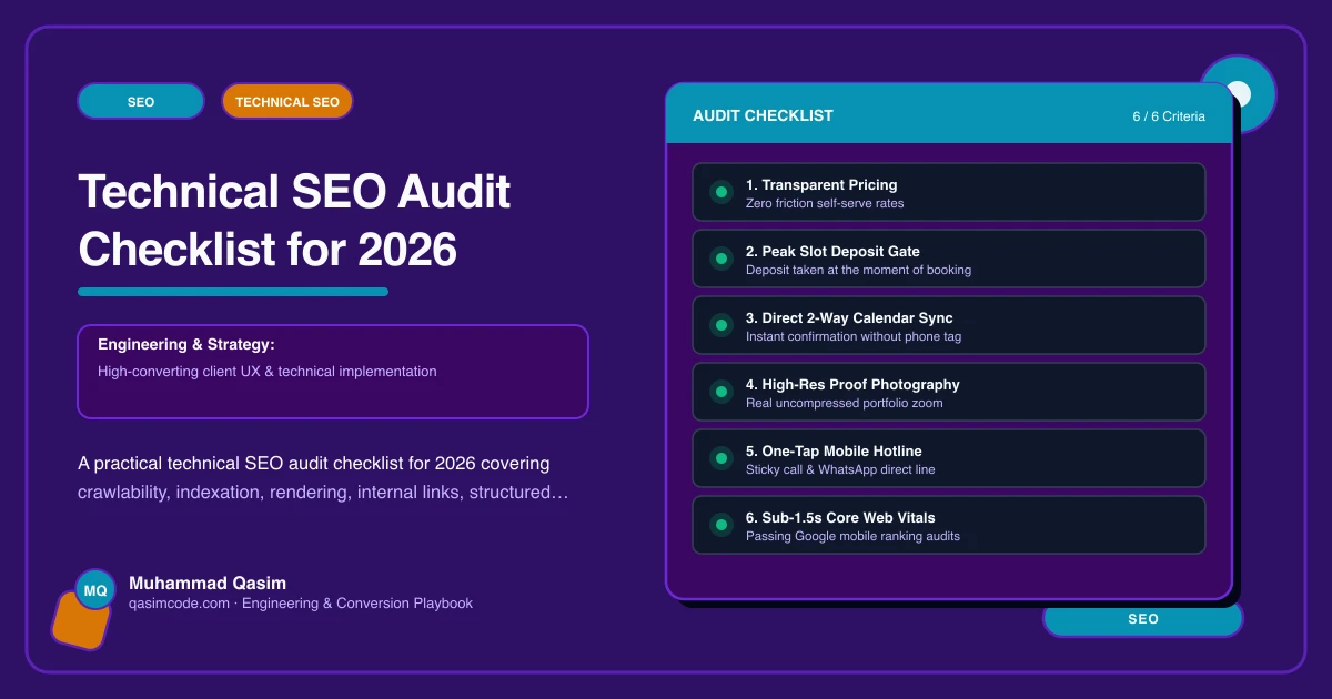 Technical SEO Audit Checklist for 2026