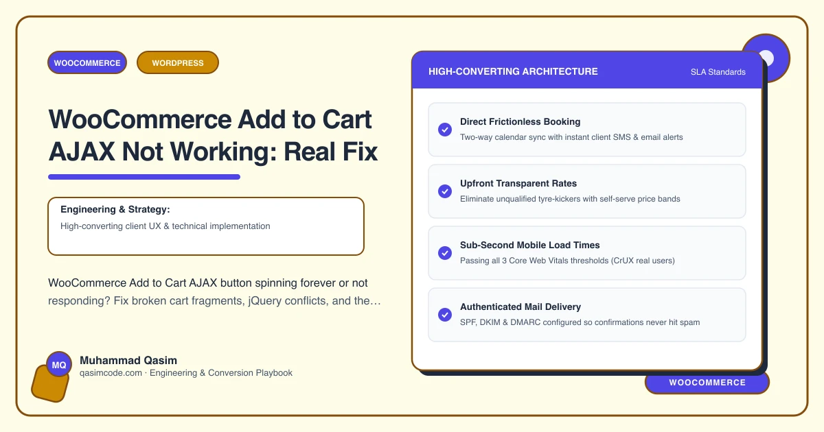 WooCommerce Add to Cart AJAX Not Working: Real Fix
