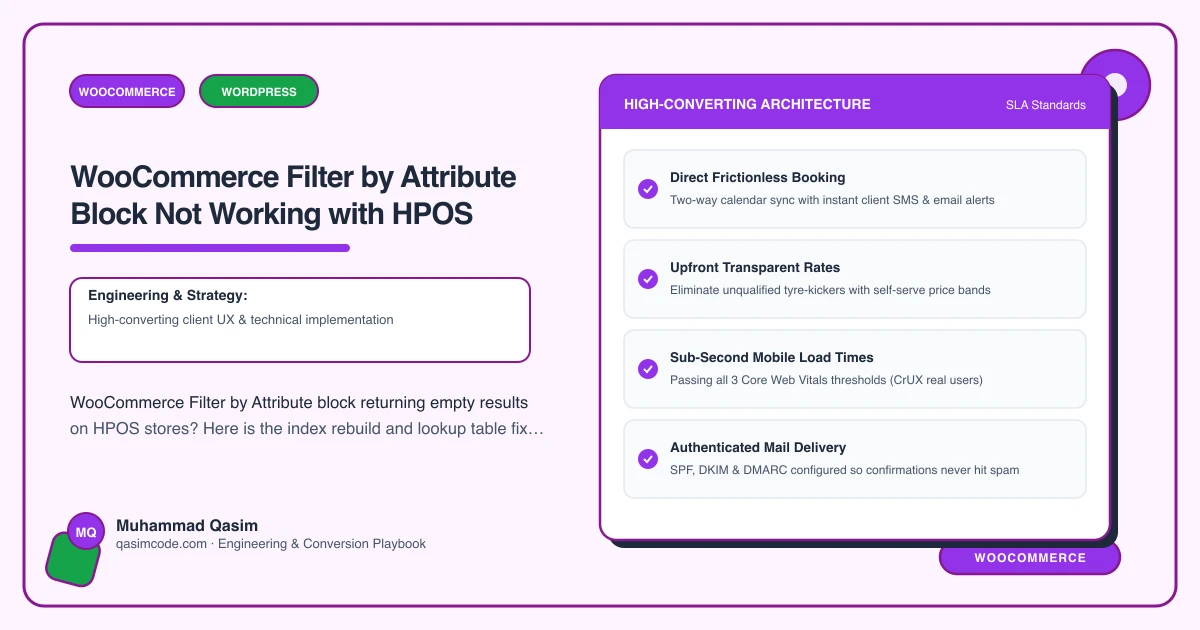WooCommerce Filter by Attribute Block Not Working with HPOS
