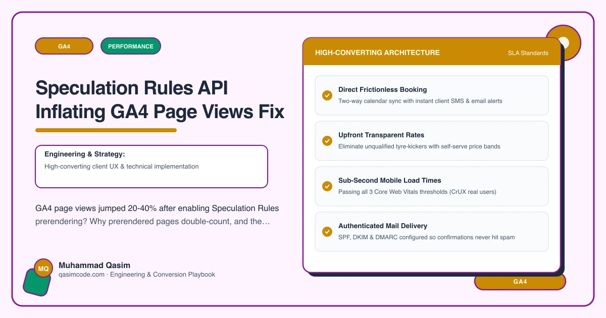 Speculation Rules API Inflating GA4 Page Views Fix