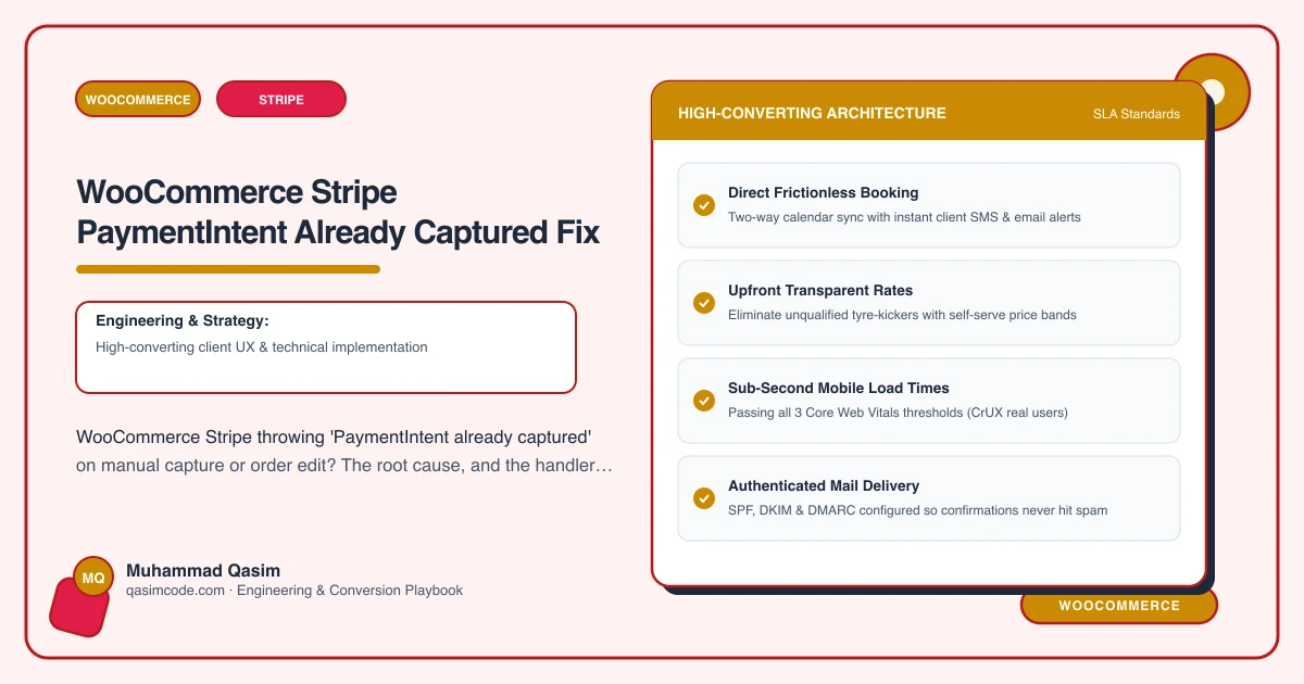 WooCommerce Stripe PaymentIntent Already Captured Fix