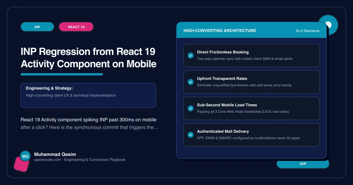 INP Regression from React 19 Activity Component on Mobile