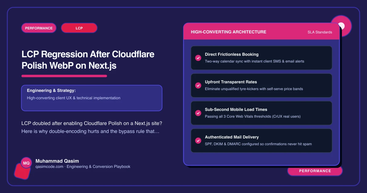 LCP Regression After Cloudflare Polish WebP on Next.js