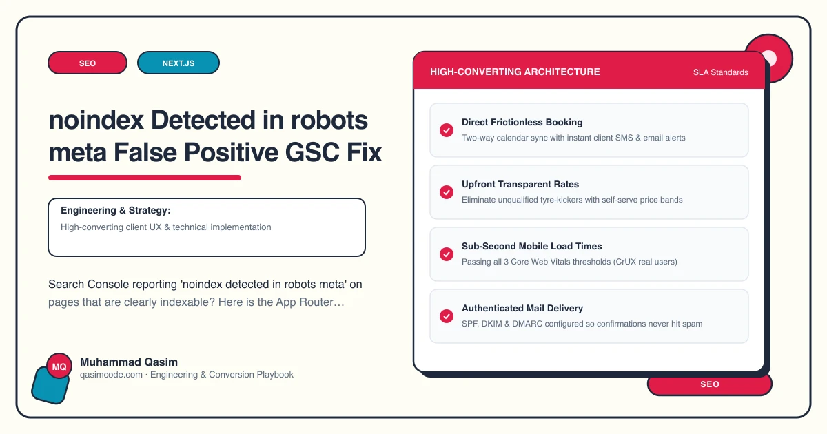 noindex Detected in robots meta False Positive GSC Fix