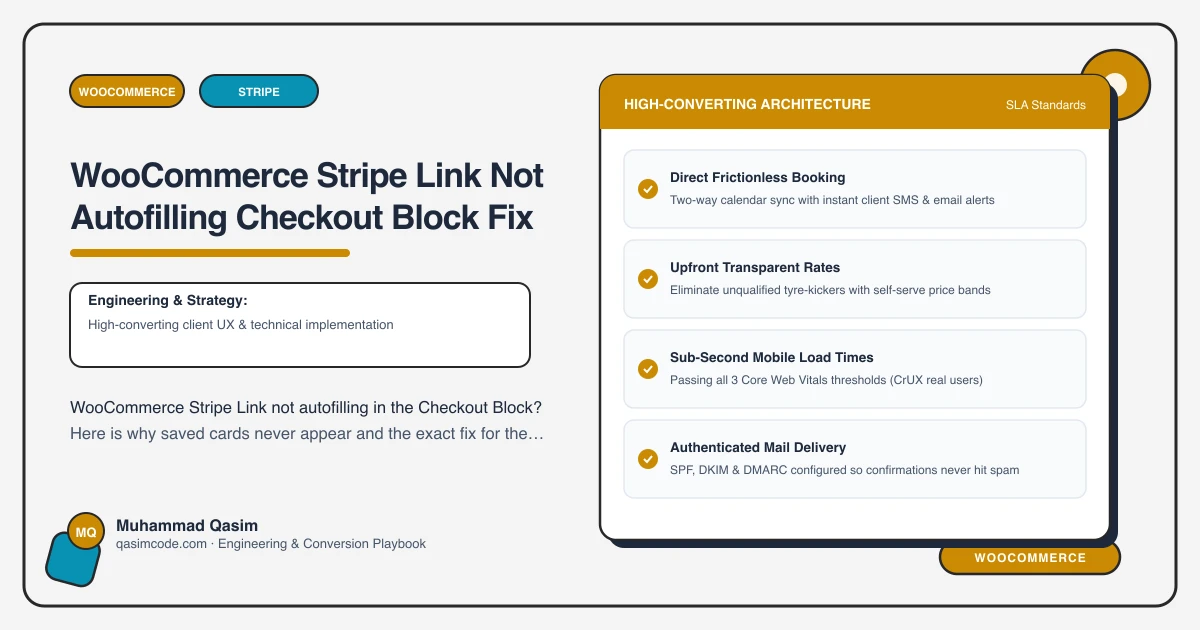 WooCommerce Stripe Link Not Autofilling Checkout Block Fix