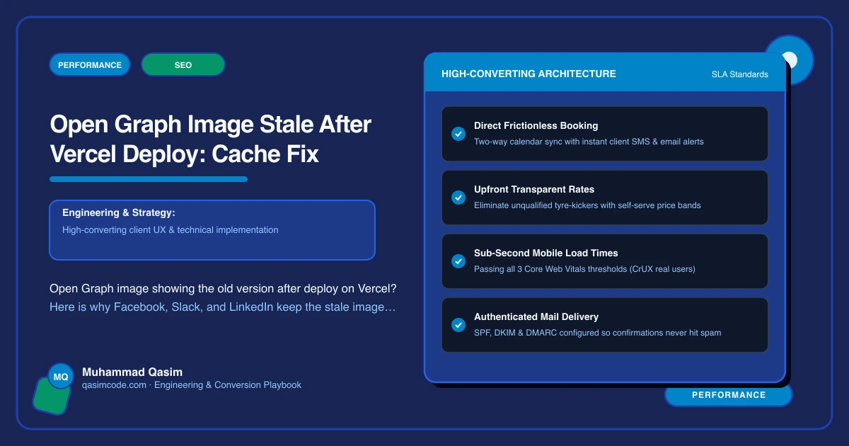 Open Graph Image Stale After Vercel Deploy: Cache Fix