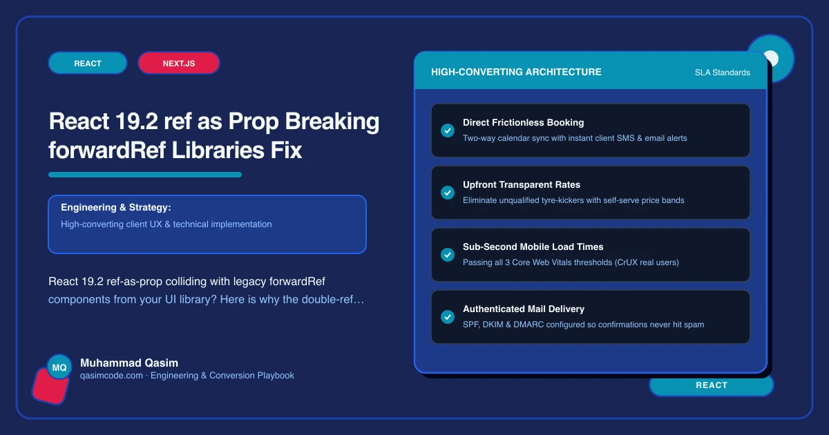 React 19.2 ref as Prop Breaking forwardRef Libraries Fix