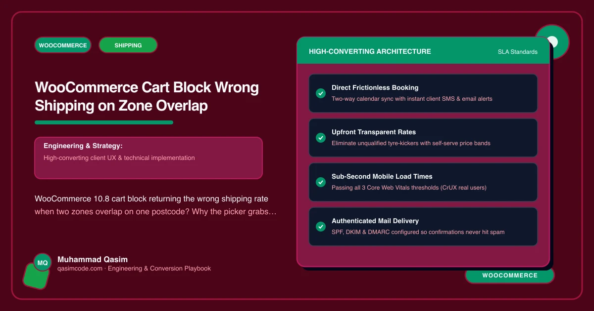 WooCommerce Cart Block Wrong Shipping on Zone Overlap