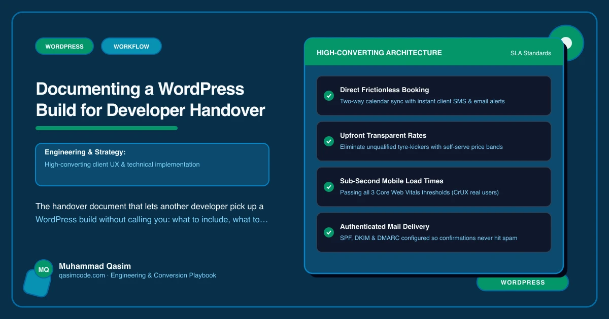 Documenting a WordPress Build for Developer Handover