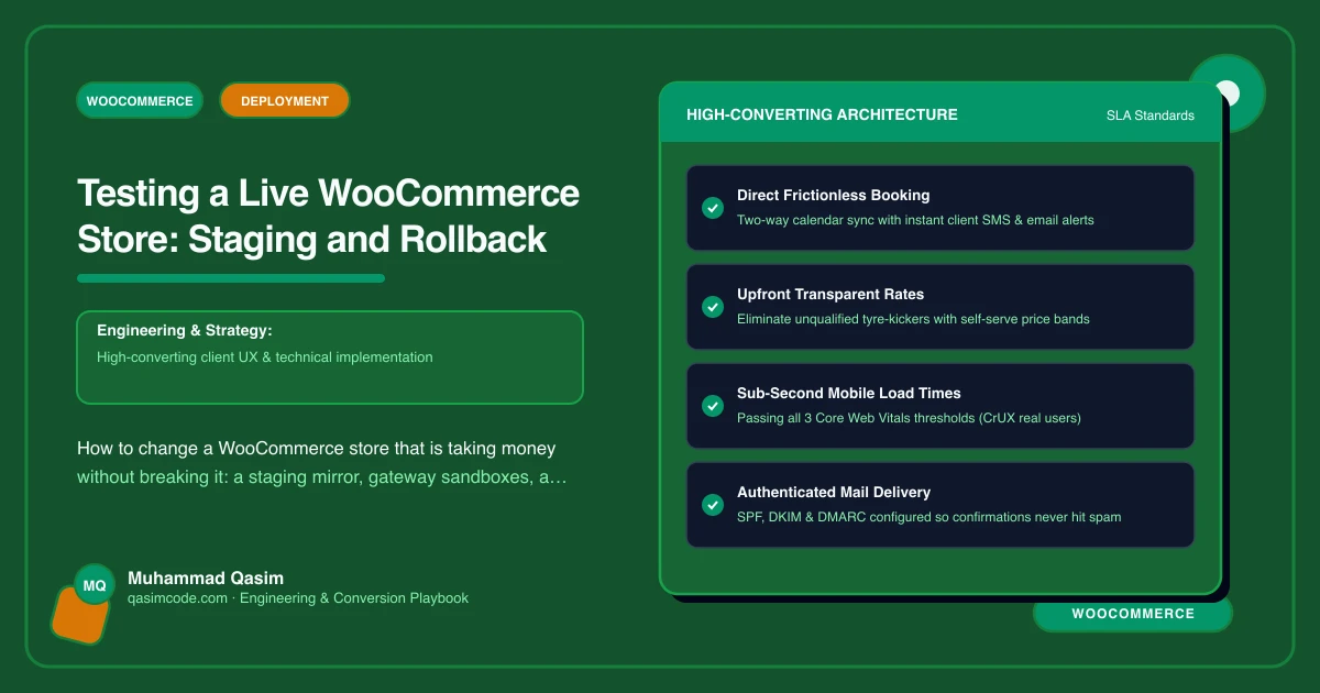 Testing a Live WooCommerce Store: Staging and Rollback