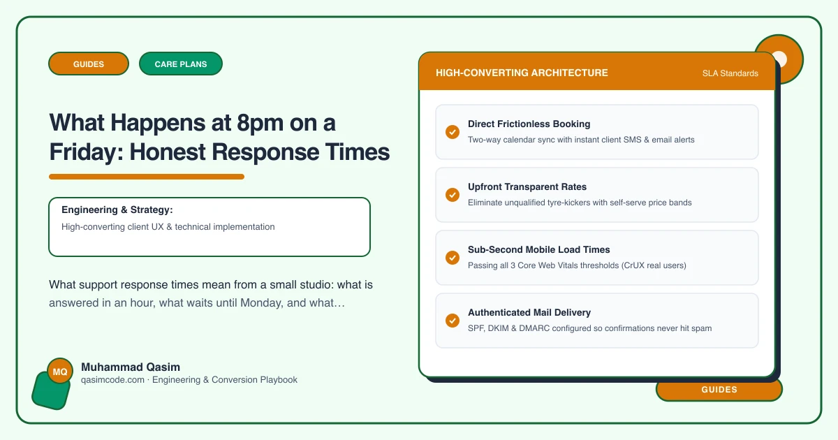 What Happens at 8pm on a Friday: Honest Response Times