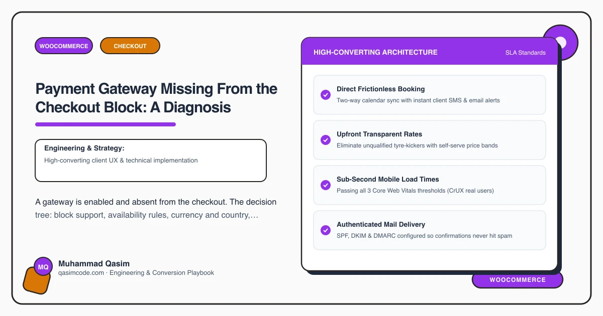 Payment Gateway Missing From the Checkout Block: A Diagnosis