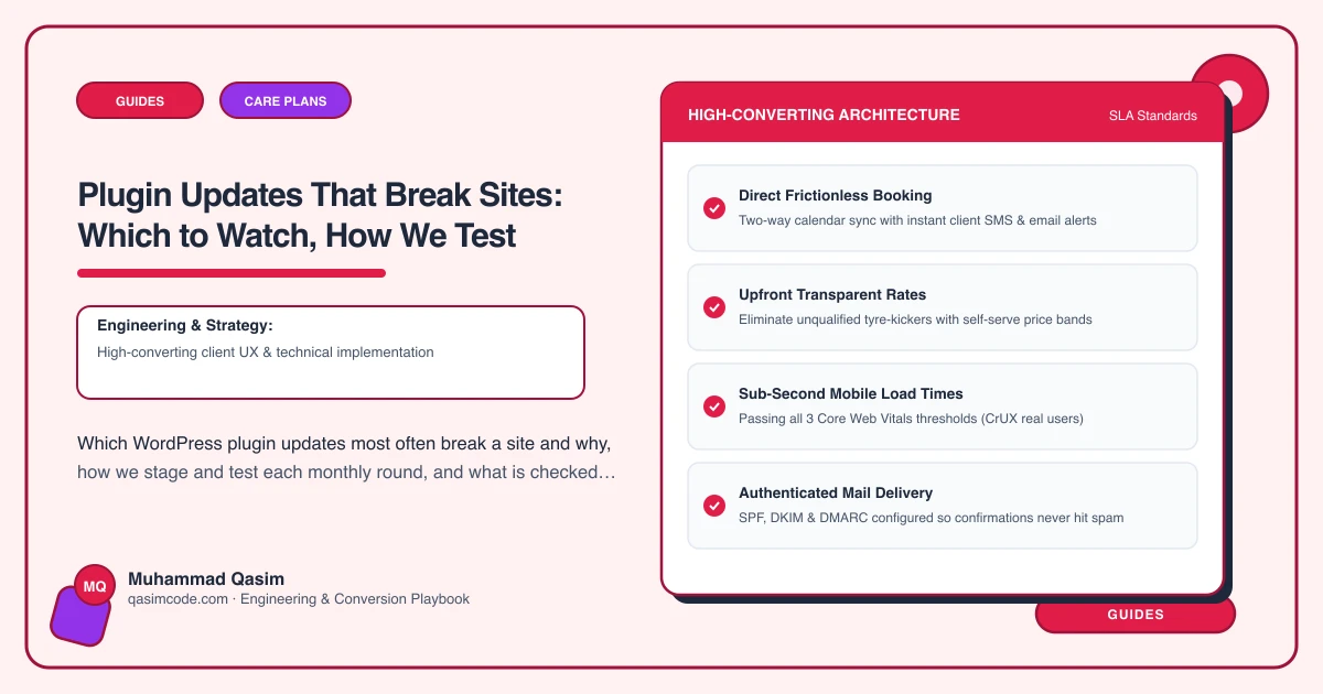 Plugin Updates That Break Sites: Which to Watch, How We Test