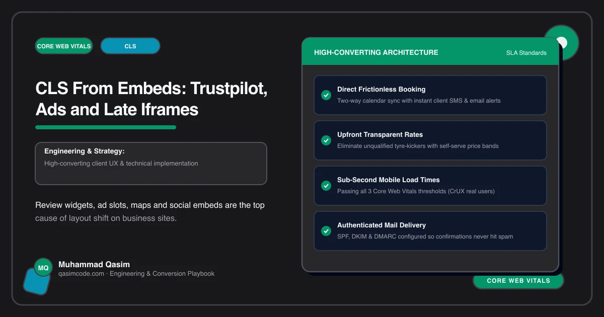 CLS From Embeds: Trustpilot, Ads and Late Iframes