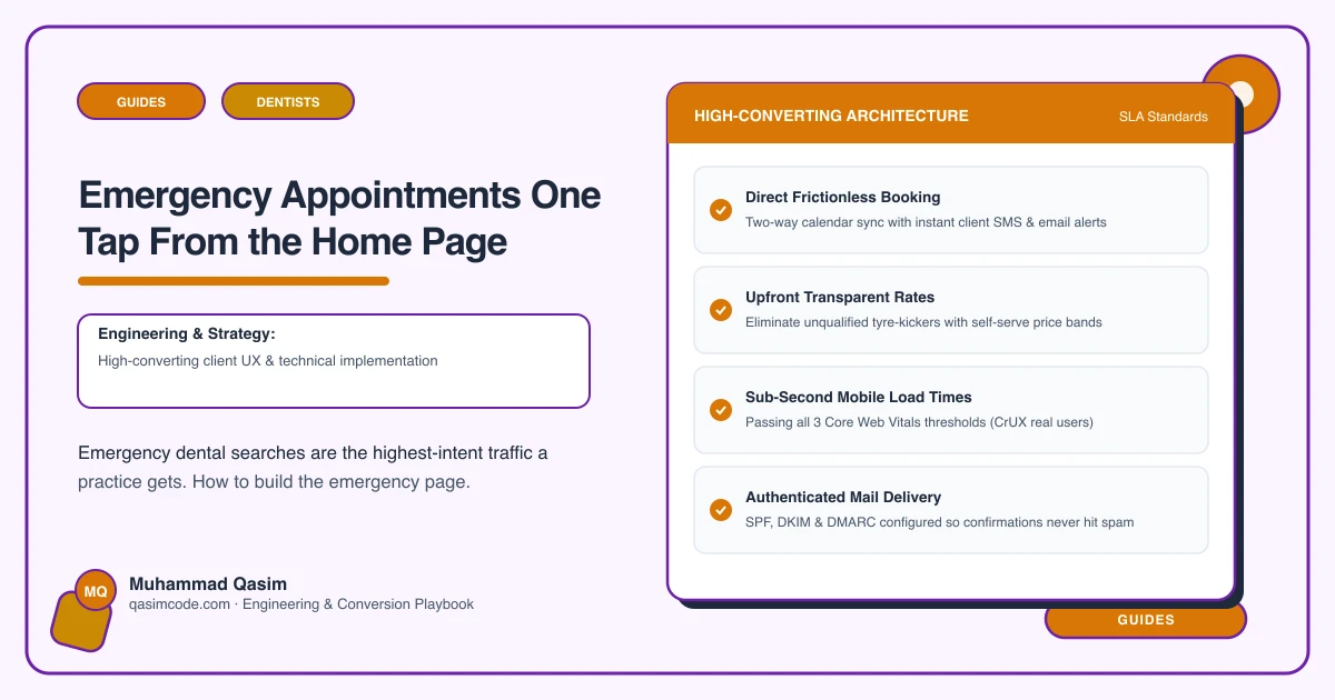 Emergency Appointments One Tap From the Home Page