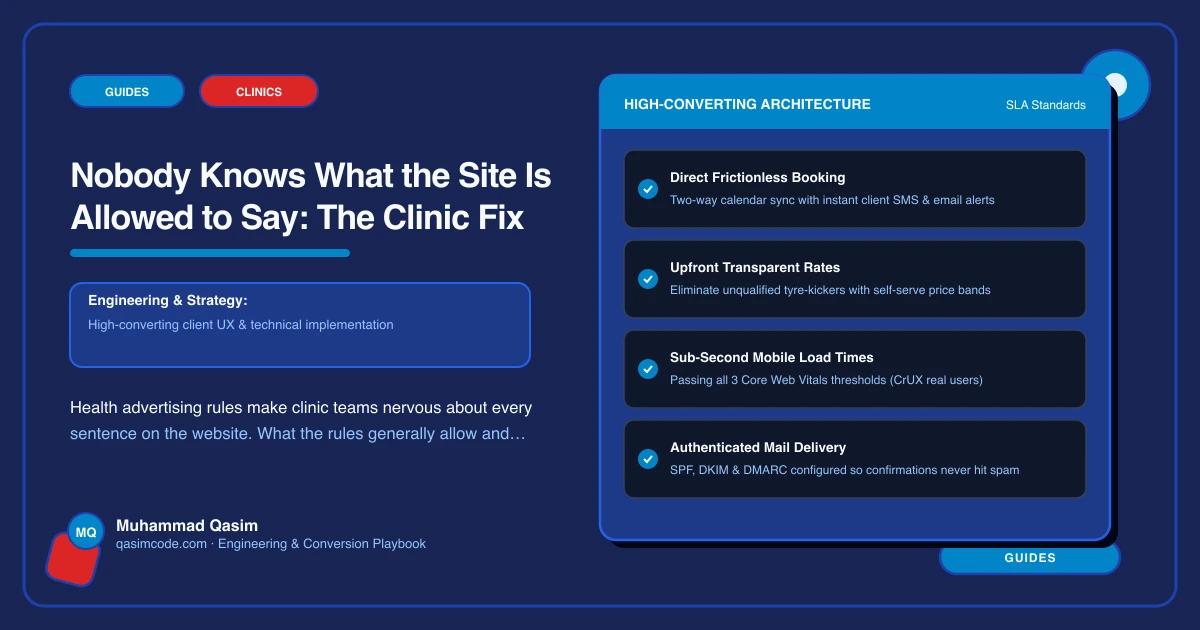 Nobody Knows What the Site Is Allowed to Say: The Clinic Fix