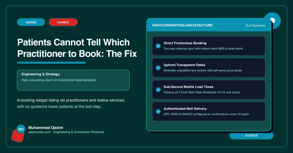 Patients Cannot Tell Which Practitioner to Book: The Fix